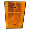 Kunststof reflector 80 x 120 mm oranje CE markering