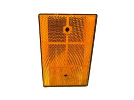 Kunststof reflector 80 x 120 mm oranje CE markering
