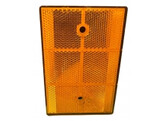 Kunststof reflector 80 x 120 mm oranje CE markering