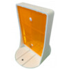 PVC separator reflector 85 x 150 mm oranje wit