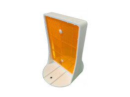PVC separator reflector 85 x 150 mm oranje wit