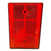 Kunststof reflector 80 x 120 mm rood CE markering