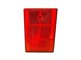 Kunststof reflector 80 x 120 mm rood CE markering