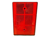 Kunststof reflector 80 x 120 mm rood CE markering