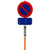 E1 parkeerverbod SB250 Xd dubbel ALU gemonteerd