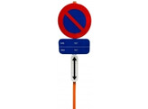 E1 parkeerverbod SB250 Xd dubbel ALU gemonteerd