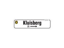 Straatnaambord T1 700 x 200 mm  bxh 