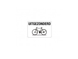M2 200 mm STICKER voor tijdelijk tekstbord klasse 1