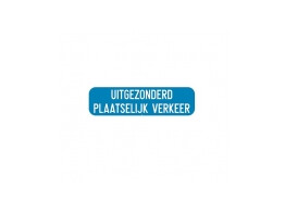 UPV 200 mm STICKER voor tijdelijk tekstbord klasse 1