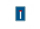 F45 200 mm STICKER voor tijdelijk tekstbord klasse 1