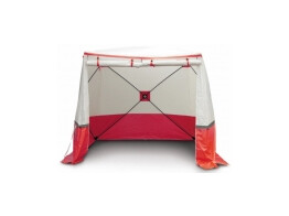 Werktent 180 KE plat dak rood