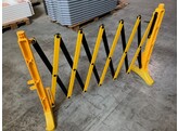 Schaarhek kunststof 3500 mm geel zwart
