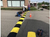 Eindstuk verkeersdrempel 15 km/h zwart low speed 7 5 cm