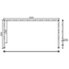Hoogtebeperking 6 x 3 m  H  wit rood C29 beton