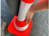 Verkeerskegel 75 cm Monobloc