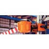 Skipper XS oranje met rood wit lint