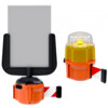Skipper XS oranje met rood wit lint