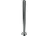 Stootpaal rond 76 x 900 mm RVS voetplaat