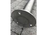 Stootpaal rond 76 x 900 mm RVS voetplaat
