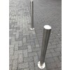 Stootpaal rond 76 x 900 mm RVS voetplaat