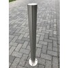 Stootpaal rond 76 x 900 mm RVS voetplaat
