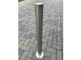 Stootpaal rond 76 x 900 mm RVS voetplaat