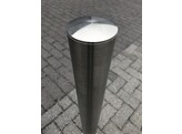 Stootpaal rond 76 x 900 mm RVS voetplaat