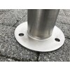 Stootpaal rond 76 x 900 mm RVS voetplaat
