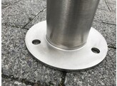 Stootpaal rond 76 x 900 mm RVS voetplaat