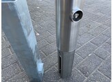 Stootpaal rond 102 x 900 mm RVS wegneembaar