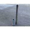 Stootpaal rond 102 x 900 mm RVS wegneembaar