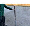 Stootpaal rond 102 x 900 mm RVS wegneembaar