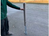Stootpaal rond 102 x 900 mm RVS wegneembaar