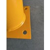 Stootpaal rond 152 x 1000 mm geel zwart voetplaat RAL1003
