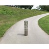Stootpaal rond 154 x 900 mm RVS betonneren