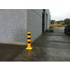 Stootpaal rond 193 x 1000 mm geel zwart voetplaat