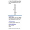 Stootpaal rond 193 x 2000 mm geel zwart betonneren