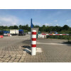 Stootpaal rond 273 x 1500 mm wit rood betonneren
