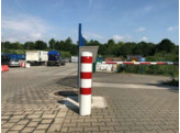 Stootpaal rond 273 x 1500 mm wit rood betonneren