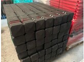 Diamantkoppaal zwart 1400 mm r/w bandjes