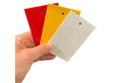 Aluminium reflector 70 x 110 mm oranje