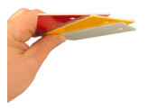 Aluminium reflector 70 x 110 mm oranje
