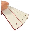 Kunststof reflector 40 x 180 mm wit CE markering