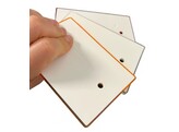 Kunststof reflector 80 x 120 mm wit CE markering