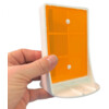 PVC separator reflector 85 x 150 mm oranje wit