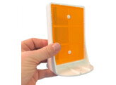 PVC separator reflector 85 x 150 mm oranje wit