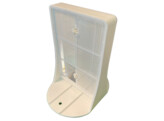 PVC separator reflector 85 x 150 mm oranje wit