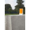 PVC separator reflector 85 x 150 mm oranje wit