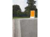 PVC separator reflector 85 x 150 mm oranje wit