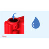 Buddha water separator wit   rood